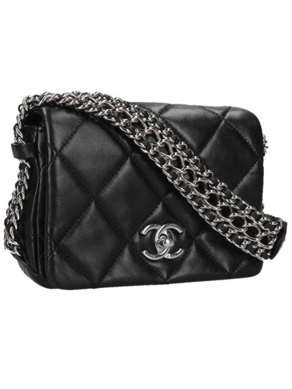 Chanel Mini Quilted 17 Calfskin Chain Strap Shoulder Bag 17